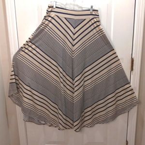 John Paul Richard A Symetric  Black/Beige Maxi Skirt.          Size Med T